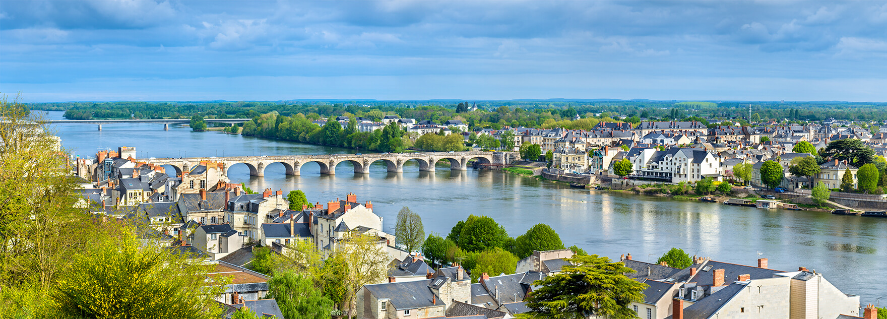 Vue générale de la ville de Saumur