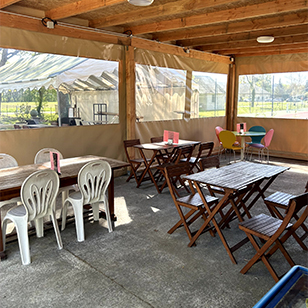 Le snack-bar du camping de la Grande Pâture proche de l'Anjou