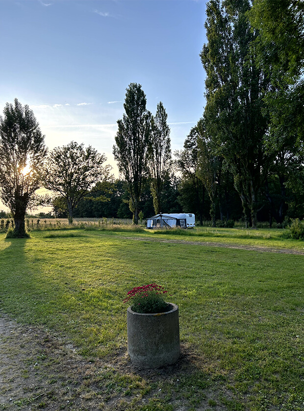 Emplacements non délimités, du camping de la Grande Pâture dans le Maine-et-Loire